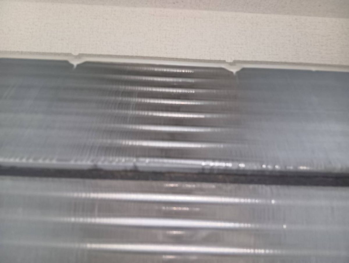 洗浄後の熱交換器